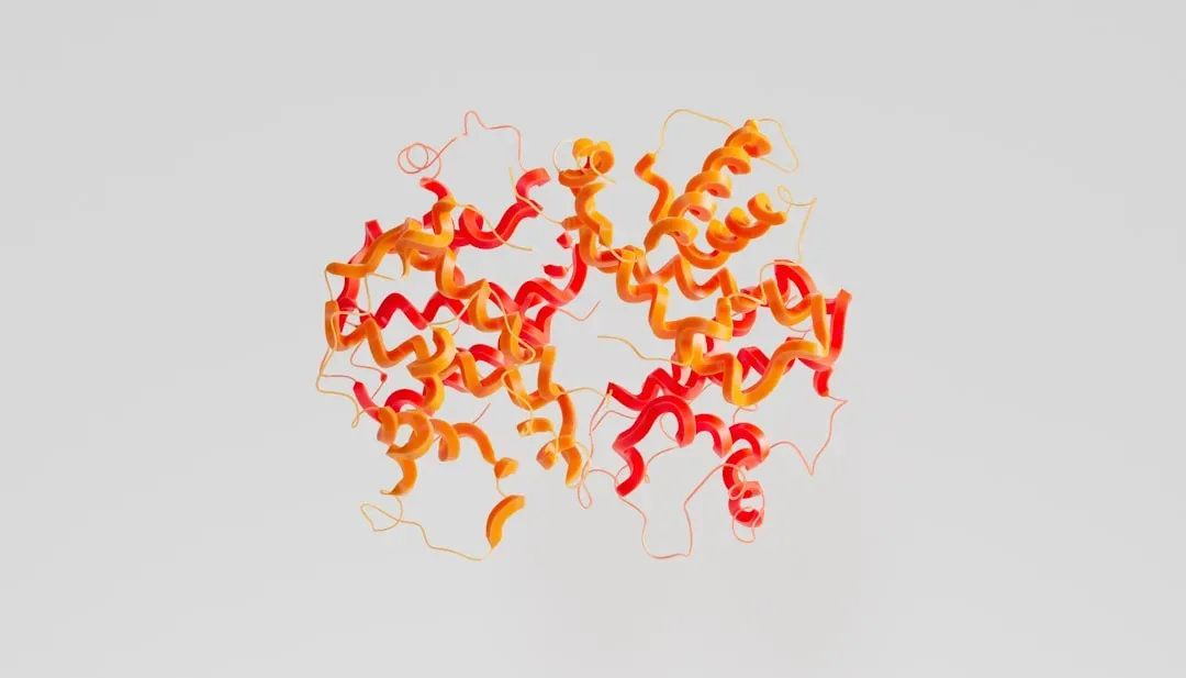 GHK-Cu copper peptide complex binding to skin fibroblast cells, activating collagen synthesis with glowing copper ions and st